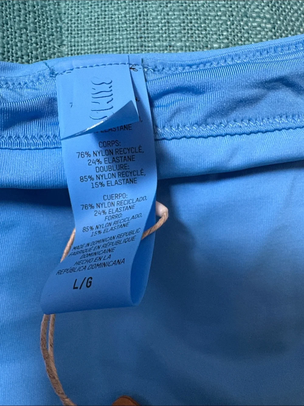 Skims classic swim Bright Blue Bikini Bottoms-size L